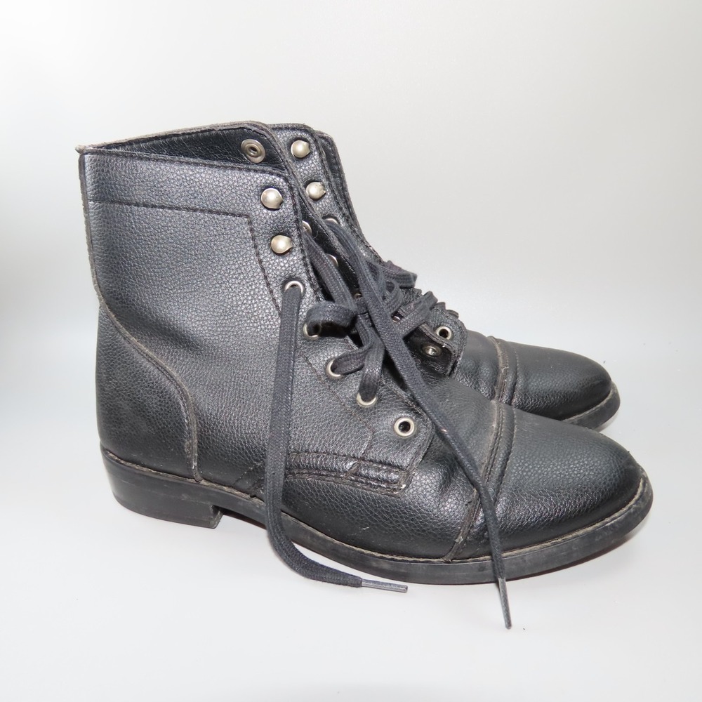 Thursday Boot Company Woman's Captain Black Leather 7.5 Boots‎